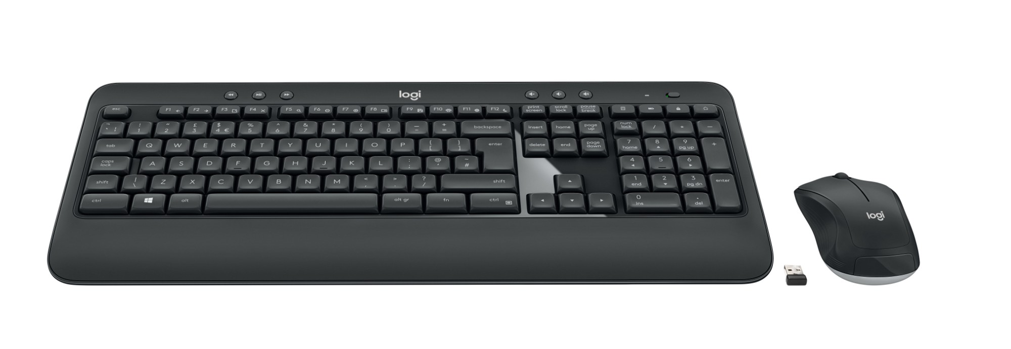 Logitech MK540 ADVANCED Wireless and Mouse Combo keyboard USB QWERTY UK English Black, White